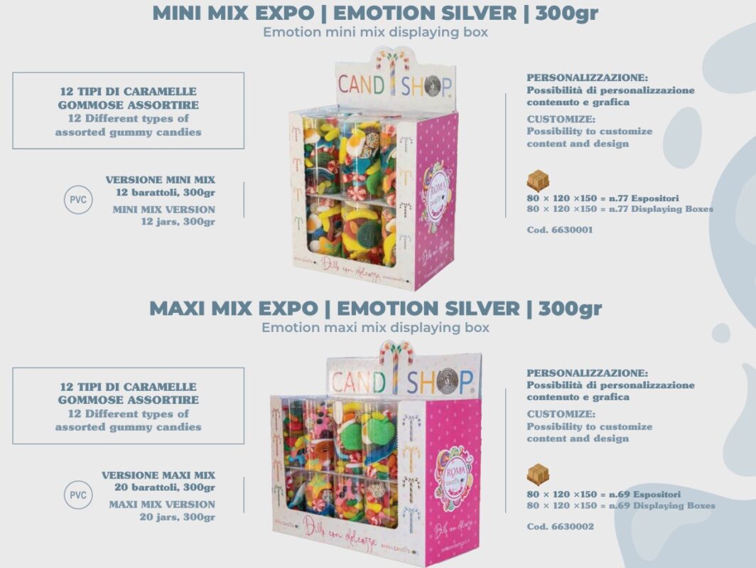 MINI e MAXI MIX EXPO EMOTION SILVER  300gr
