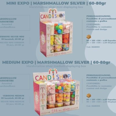 MINI e MEDIUM EXPO MARSHMALLOW SILVER 60-80gr