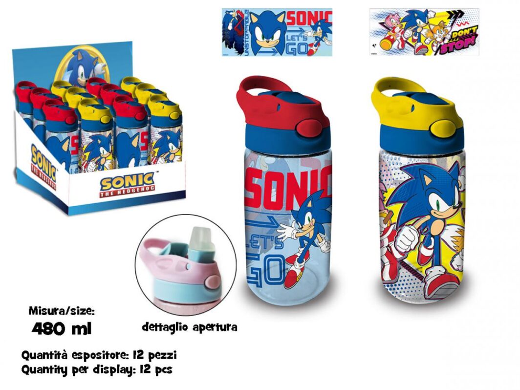 BORRACCIA TRASPARENTE CON CANNUCCIA IN SK 480ml SONIC