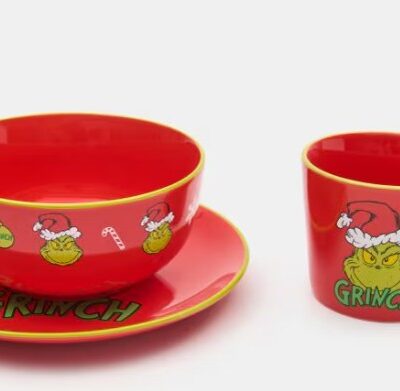 SET: TAZZA, CIOTOLA E PIATTO GRINCH