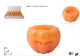CANDELA ZUCCA 90GR HALLOWEEN