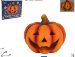 ZUCCA HALLOWEEN 18CM C/LUCE