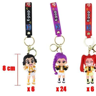 Portachiavi personaggi 8cm 3pz ass. K-Pop girls