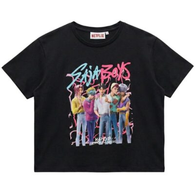 K-Pop Demon Hunters - T-Shirt in cotone bambina, Saja Boys