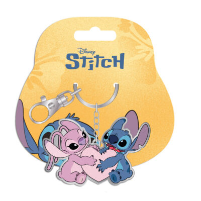 Portachiavi in metallo "ANGEL&STTICH"