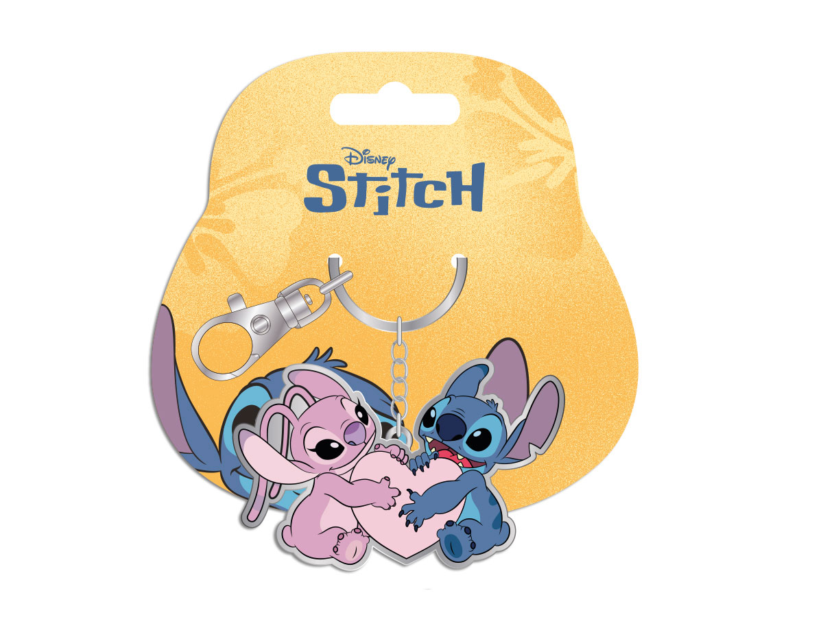 Portachiavi in metallo "ANGEL&STTICH"