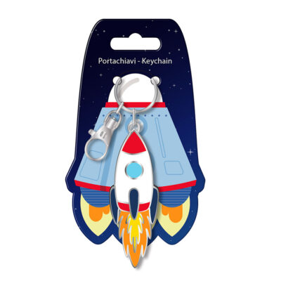 Portachiavi in metallo "space"