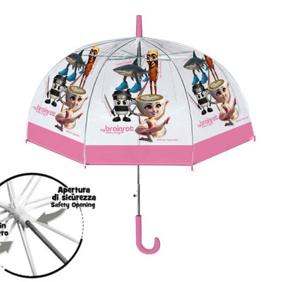 Ombrello My Brainrot – Ombrello CUPOLA  colorato con personaggi