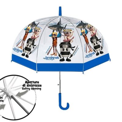 Ombrello My Brainrot – Ombrello CUPOLA  colorato con personaggi