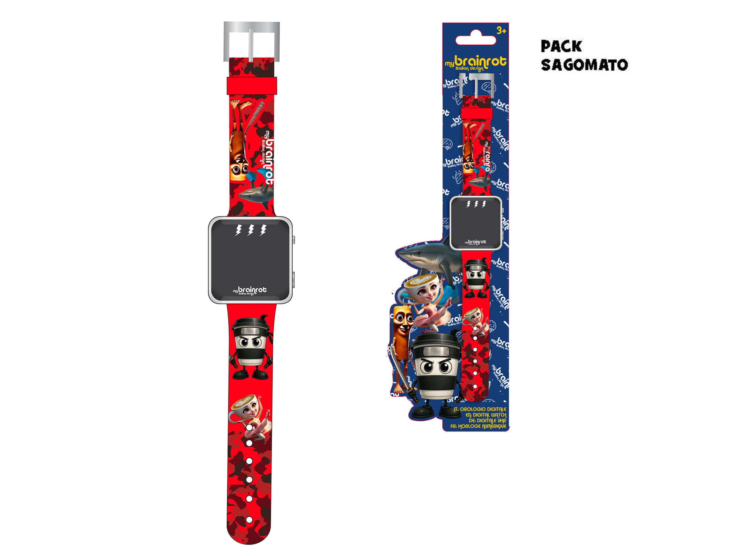 OROLOGIO DIGITALE LED BRAINROT