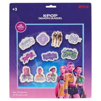 Gomma da cancellare set 10pz K-Pop Demon Hunters