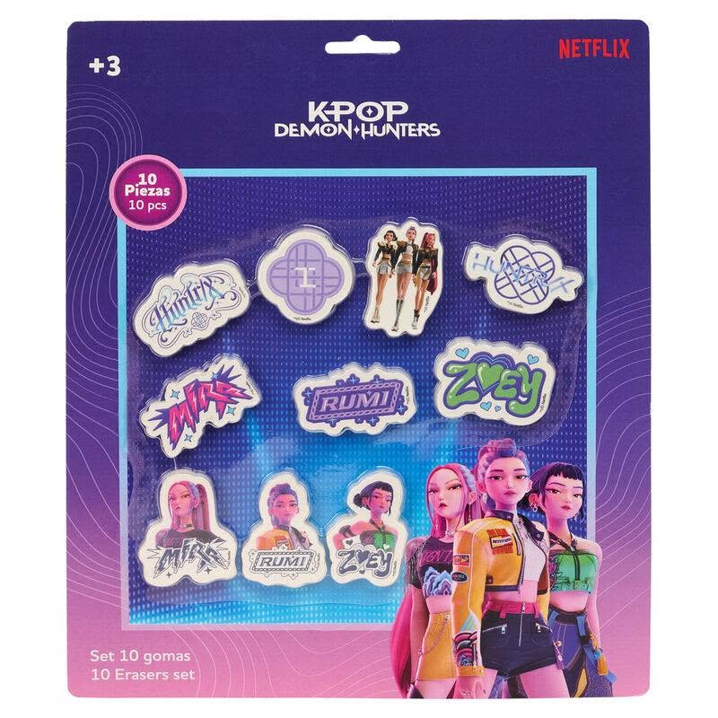 Gomma da cancellare set 10pz K-Pop Demon Hunters